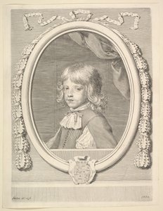 Louis-Joseph de Lorraine, hertug av Guise, som et barn, 1659. av Claude Mellan