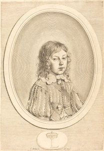 Louis XIV som gutt av Claude Mellan