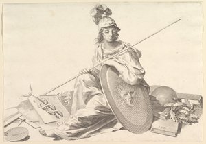 Minerva. av Claude Mellan
