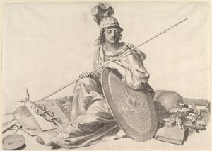 Minerva. av Claude Mellan