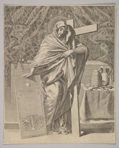Personifisering av tro, 1642. av Claude Mellan