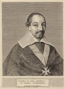 Portrett av Claude de Rebé, erkebiskop av Narbonne av Claude Mellan