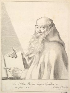 Portrett av far Yves, 1677. av Claude Mellan