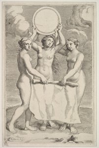 De tre nåder, 1659. av Claude Mellan