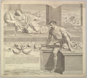 Teologisk avhandling av Antoine Talon, 1648. av Claude Mellan