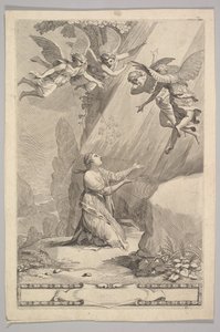 Tittelside for François de Sales, Introduction to the Devout Life, 1641. av Claude Mellan