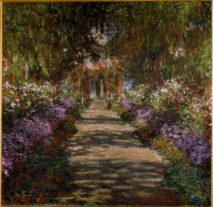 Allee i hagen til Giverny av Claude Monet