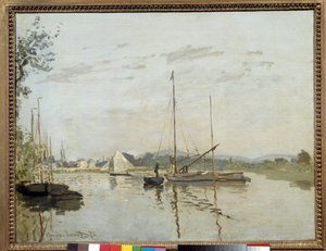 Argenteuil-maleri av Claude Monet (1840-1926) 1872 Søn. 0,5x0,65 m Paris, musee d