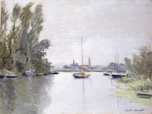 Argenteuil, utsikt over Small Arm of the Seine, 1872 av Claude Monet