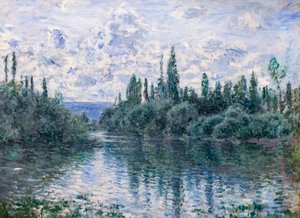 Arm of the Seine nær Vetheuil, ca. 1878 (olje på lerret) av Claude Monet