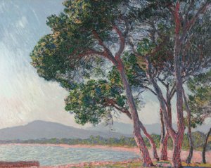Juan-les-Pins-stranden av Claude Monet