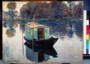 Båtstudio av Claude Monet