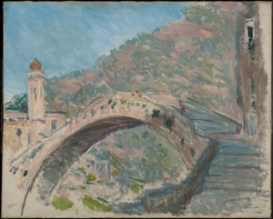 Bro ved Dolceacqua av Claude Monet