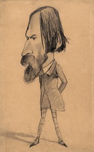 Karikatur av Auguste Vacquerie av Claude Monet