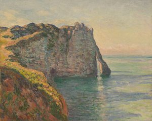 Cliff og Porte dAval, 1885. av Claude Monet