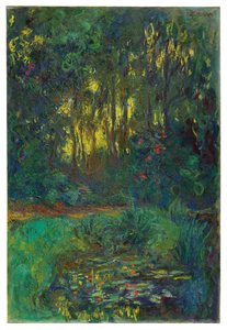 Hjørne av vannliljedammen, ca. 1918-19 av Claude Monet