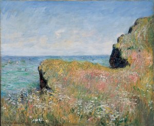 Edge of the Cliff, Pourville, 1882 av Claude Monet