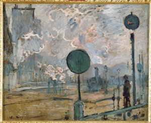 Eksteriør av Gare Saint-Lazare, Signal av Claude Monet