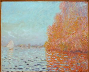 Elvelandskap, høst av Claude Monet
