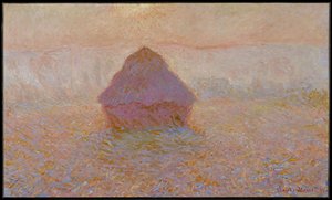 Kornstakk, sol i tåken av Claude Monet