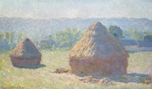 Haystack in the Evening Sun, 1891 av Claude Monet