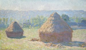 Høystakker, slutten av sommeren av Claude Monet