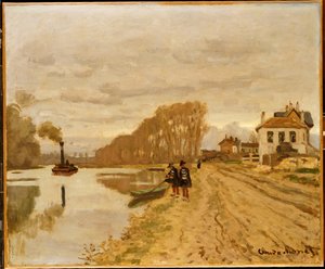 Infanterister fra Flanant Guard on the Water av Claude Monet