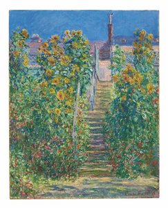 Trappen i Vétheuil av Claude Monet