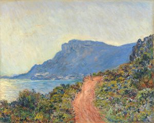 Corniche nær Monaco Corniche ved Monaco av Claude Monet