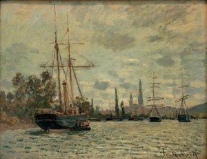 La Seine à Rouen (Seinen ved Rouen) av Claude Monet