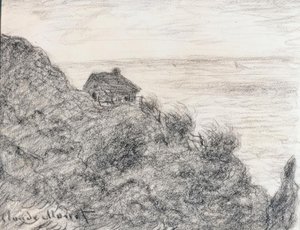 Tollhytta nær Pourville av Claude Monet