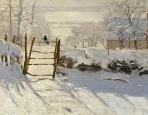 La pie (The Magpie) av Claude Monet