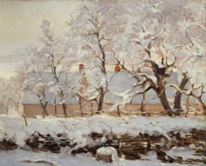 La pie (The Magpie) av Claude Monet