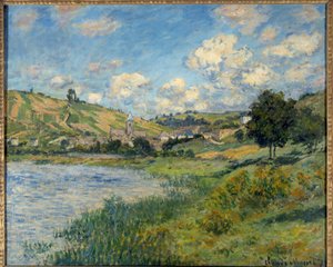 Landskap. Vetheuil. Maleri av Claude Monet (1840-1926) av Claude Monet
