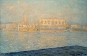 Hertugpalasset sett fra Saint-Georges Majeur av Claude Monet