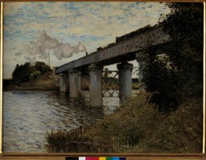 Jernbanebroen ved Argenteuil av Claude Monet