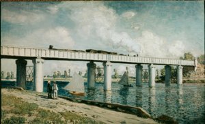Jernbanebroen ved Argenteuil av Claude Monet
