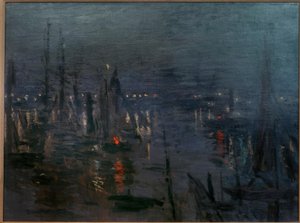 Port of Le Havre, Night Effect (Der Hafen von Le Havre bei av Claude Monet