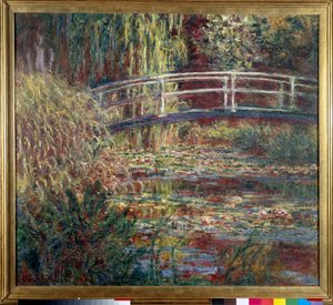 Le bassin aux nympheas, harmonie rose Maleri av Claude Monet (1840-1926) 1900 Søn. 0,89 x 1,00 m Paris, musee d