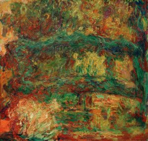 Den japanske broen (Nymphéas, den japanske broen) av Claude Monet