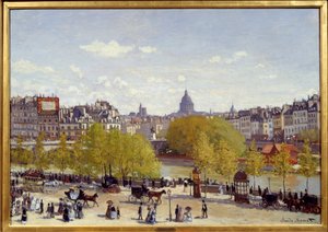 Quai du Louvre i Paris i 1867. Maleri av Claude Monet (1840-1926) av Claude Monet