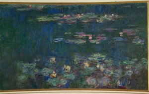 Vannliljer (olje på lerret) av Claude Monet