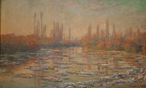 Isbreene eller fiaskoen på Seinen (olje på lerret) av Claude Monet