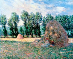 ""Høystakkene"" Maleri av Claude Monet (1840-1926) 1885 Dim 65,2x81,5 cm Ohara Museum of Art, Kurashiki av Claude Monet
