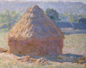 Høstakker, slutten av sommeren av Claude Monet