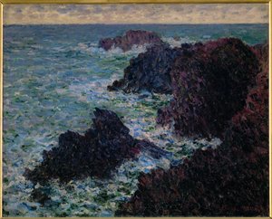 Die Felsen von Belle-Ile, die wilde Küste von Claude Monet