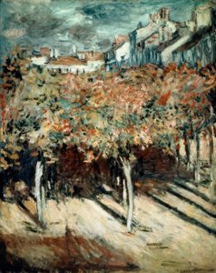 Lindetrærne i Poissy av Claude Monet