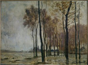 Flommen i Argenteuil av Claude Monet