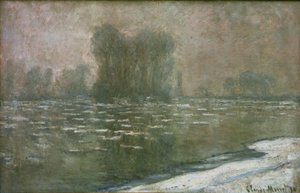 Matin brumeux, débâcle (Is i en tåkete morgen) av Claude Monet