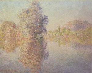 Morgen på Seinen ved Giverny av Claude Monet